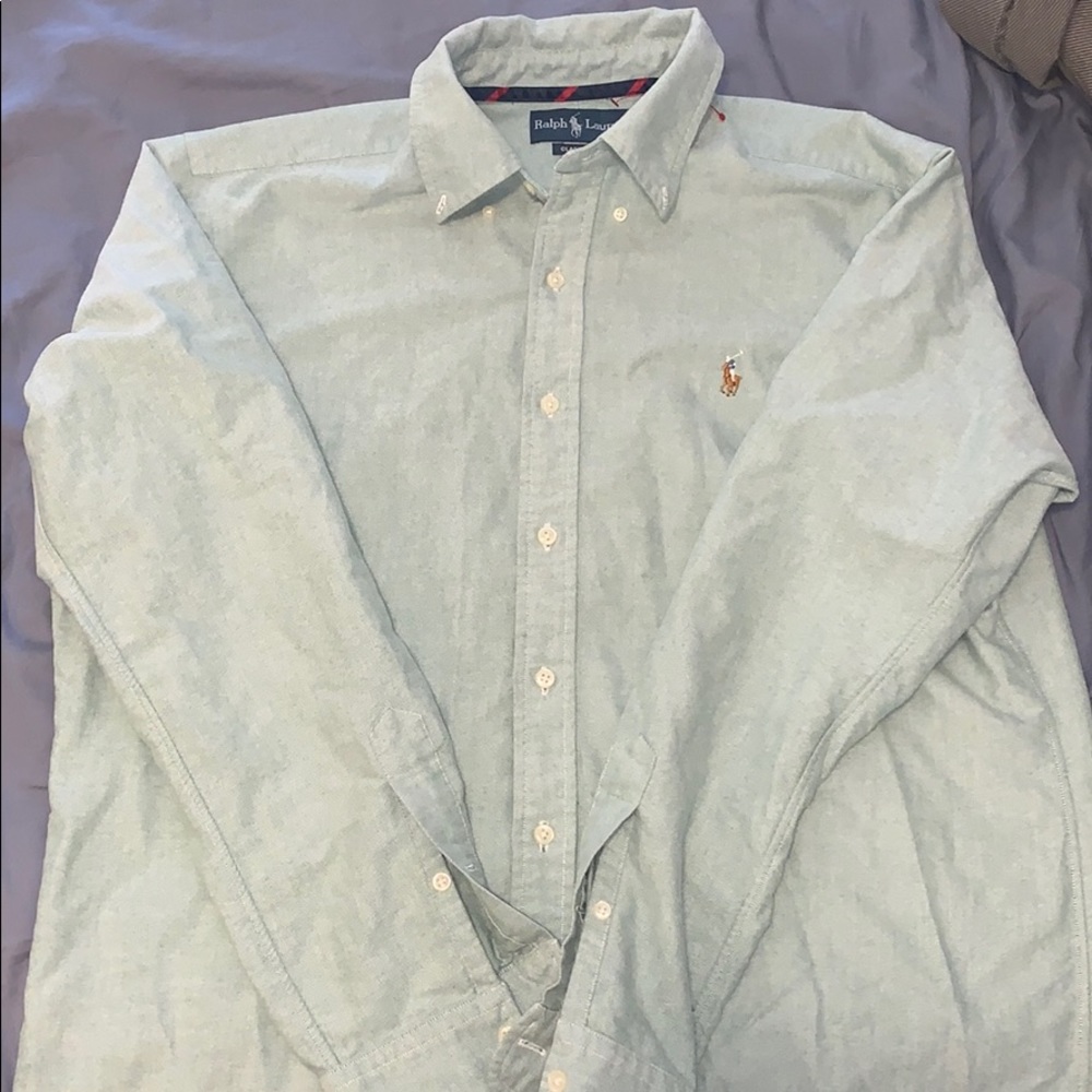 Green Polo Button-Down